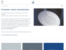Tablet Screenshot of pm-sweden.se
